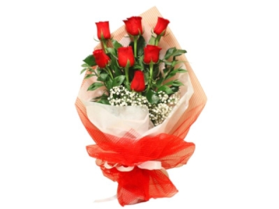 Bouquet of 7 red roses